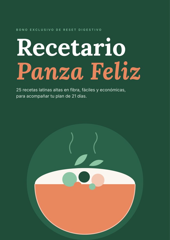 Portada del Recetario Panza Feliz